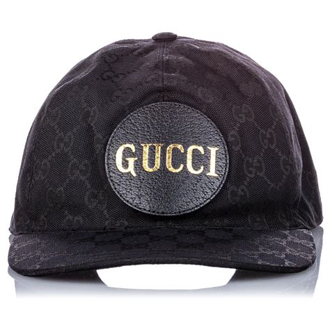 casquette gucci en toile gg noir